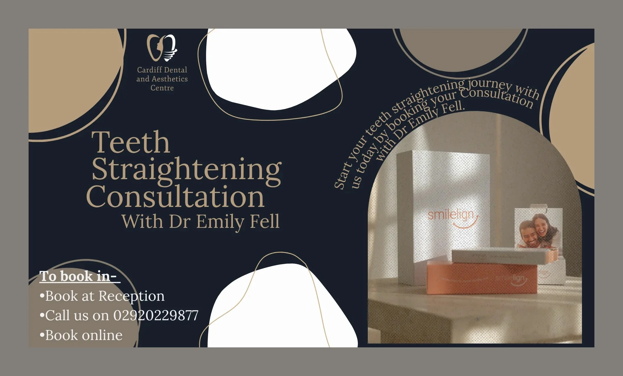 Clear aligner teeth straightening at Cardiff Dental and Aesthetics Centre